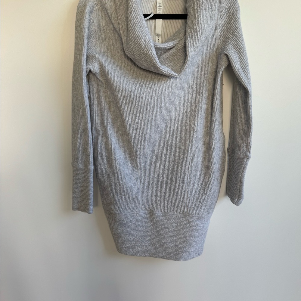 Lululemon Athletica Gray Cowl Neck Sweater